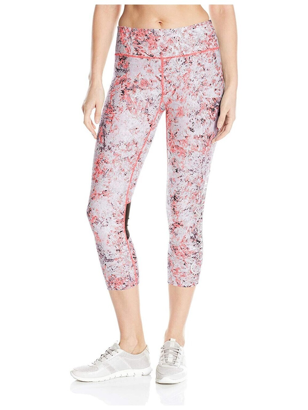 Calvin Klein Womens Performance Shimmer Iridescent Logo Crop Leggings Size XS